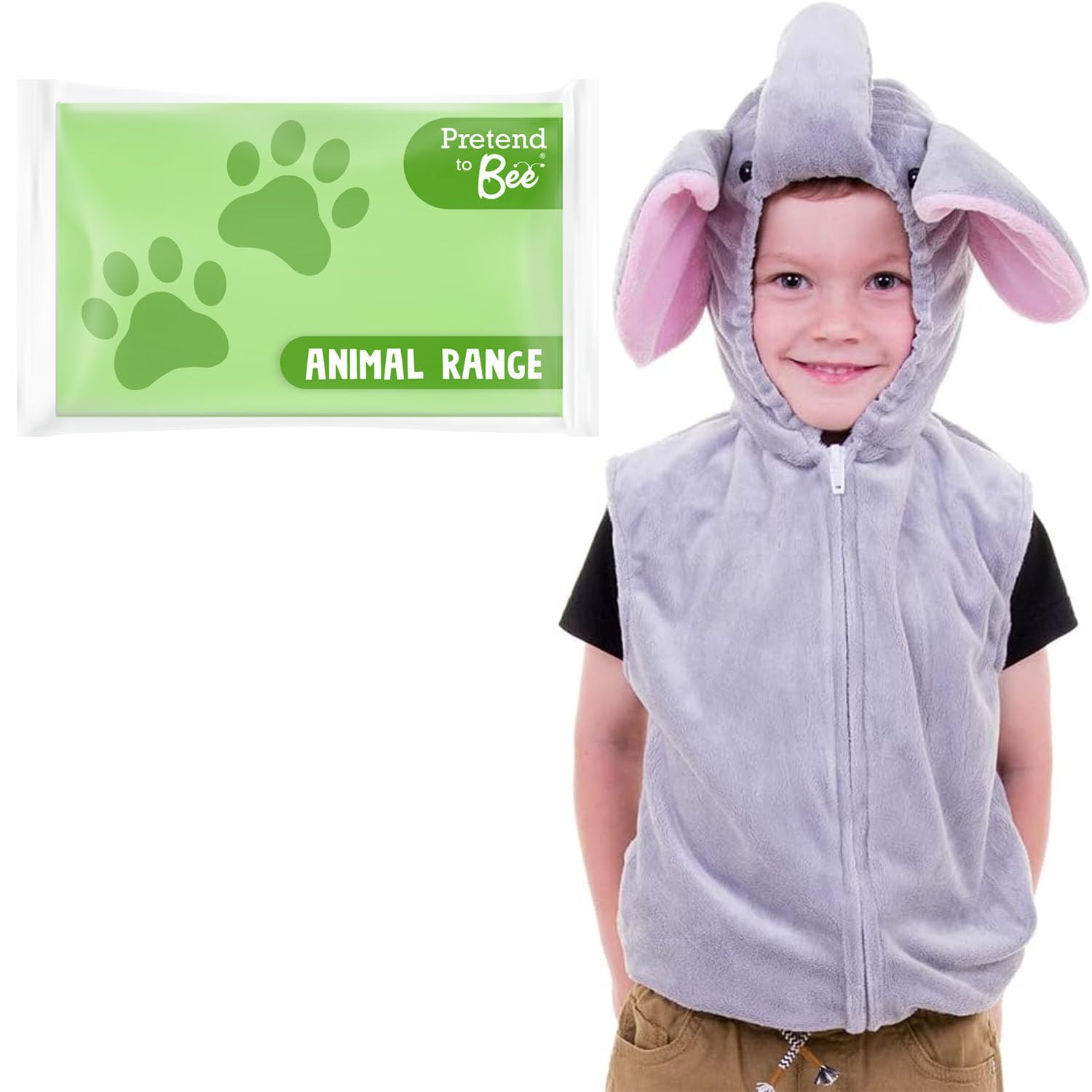 PRETEND TO BEE Elephant Wild Animal Dress Up Costume for Kids, 3-7 Years — image 1