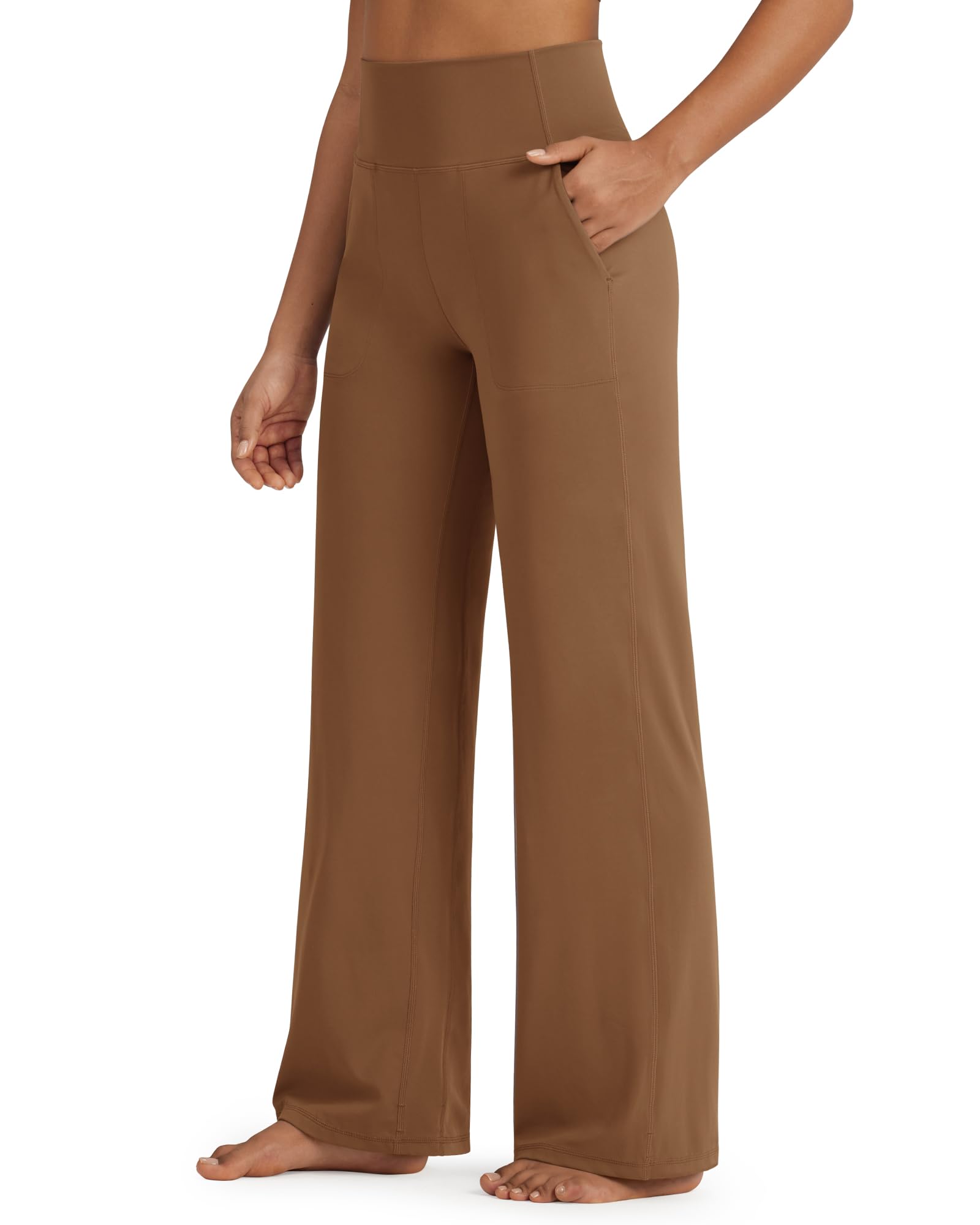 G4Free Wide Leg Pants Woman Yoga Pants with Pockets