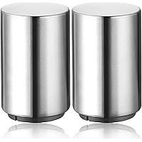 2PCS Pop-the-Top Beer Bottle Opener, Metal Automatic Magnetic Glass Bottle Cap Openers, Wine Bartender Tool Cap Catcher for B