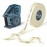 NIIMBOT N1 Satin Ribbon Set, Only for N1 Label Maker, Beige | For Gift, Wedding, Party, Craft Wrapping, DIY, Beige Satin Ribbon(14mm x 5.1m) with Black Ribbon(14mm x 6.2m)