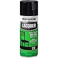 Rust-Oleum 1905830 Lacquer Spray Paint, 11 oz, Gloss Black