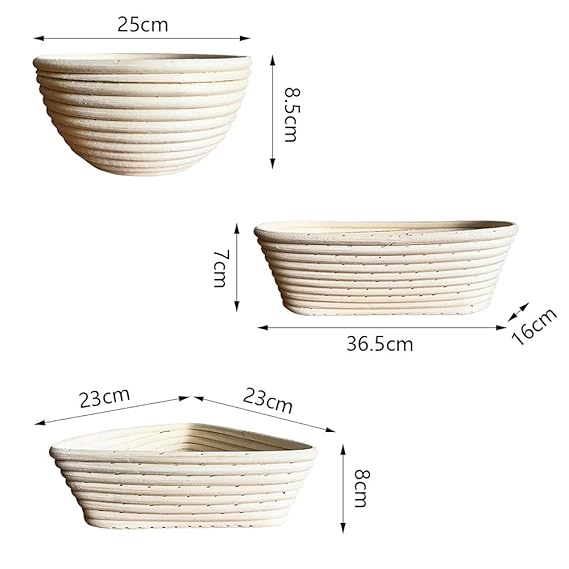 Cesta de fermentación para pan, cesta de prueba, mimbre natural ...