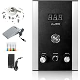 Lakimi Air-Free Pneumatic Engraving Machine - Pneumatic Impact Engraver for Jewelry with Built-in Air Compressor AT01 (Black)