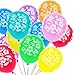 Coceca 80Pcs Hawaiian Luau Tropical Party Balloons with 1Pack 250Yd Balloon Ribbon for Hawaiin Luau Party and Beach Theme Party