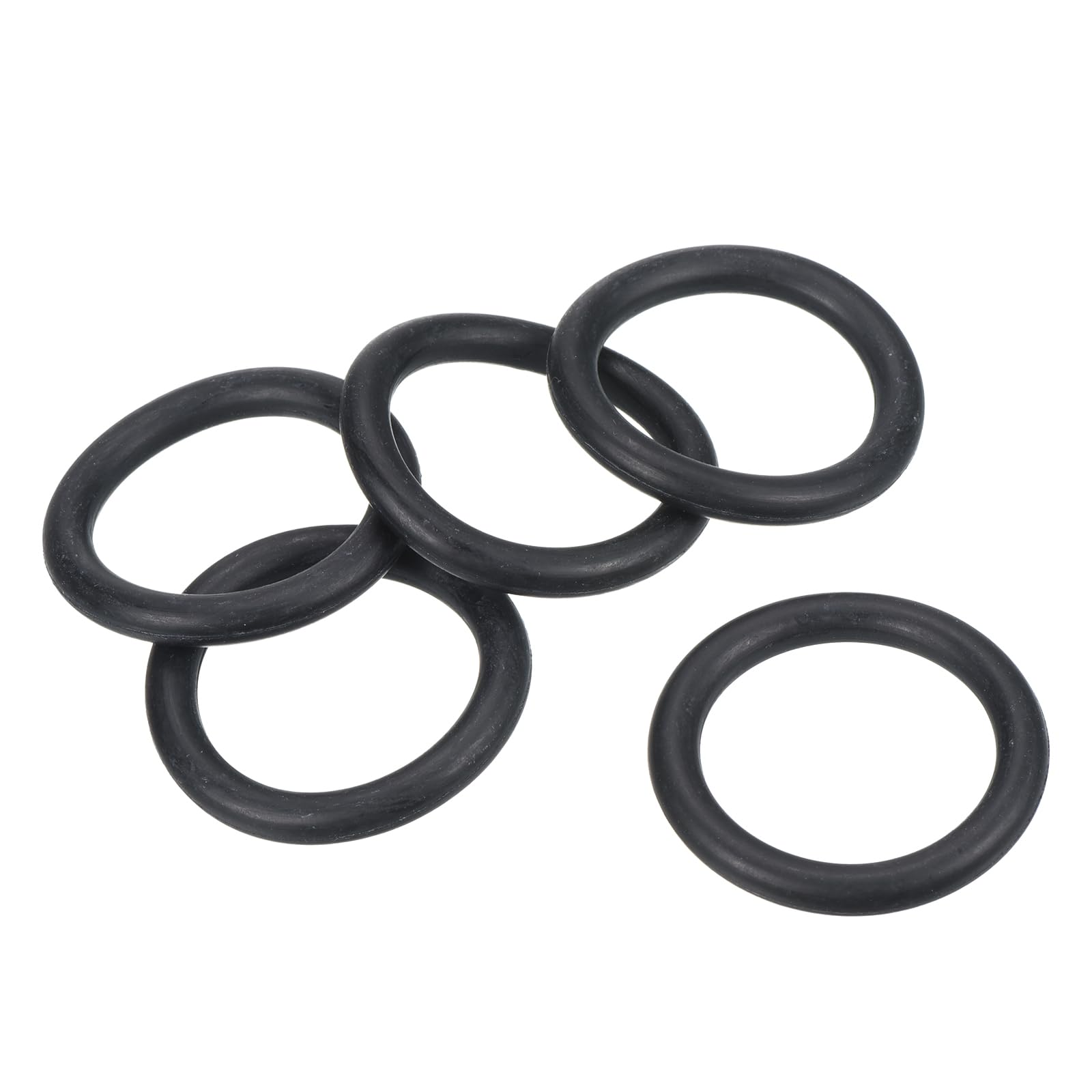 PATIKIL Nitrile Rubber O-Rings 40mm OD 30mm ID 5mm Width, 25 Pcs Metric Sealing Gasket for Faucet Plumbing Automotive Repair, Black