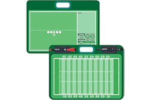 SEUNKIEER Football Dry Erase Board for Coaches | 11“x15" Double-Sided Coaching Board Equipment Includes 2 White Board Markers | The Perfect Coach Gifts