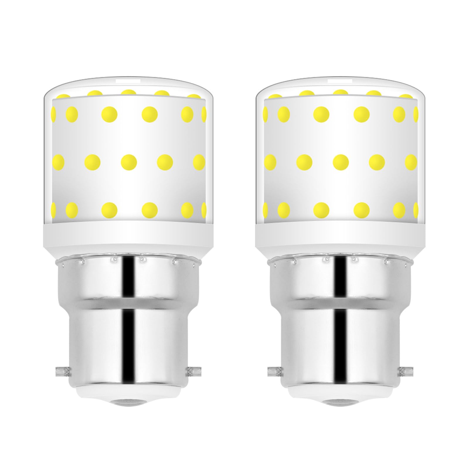 BROLSKUN Tiny 6W B22 LED Bayonet Light Bulb 60W Replacement CFL Bulb Pygmy Bulb Cool White 800LM AC230V BC Compact for Bathroom Pendant Fittings Light (2 Pack)