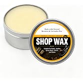 8 oz All Natura Paste Wax for Metal and Wood,Shop Wax for Workshop Tools | Provide polishing, rust prevention for epoxy resin, plastic, metal, leather, furniture, and workshop tools