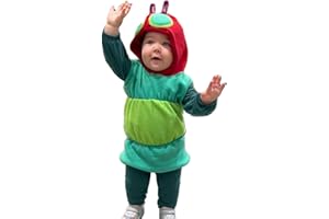 Dcohmch Baby Boy Girl Holloween Costume Cute Hungry Caterpillar Costume Infant Toddler Kids Cosplay Outfit