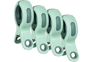 ZACOOL Beach Towel Clips for Beach Chair Towel Holder for Beach Chair Pool Chair on Cruise-Jumbo Size,Plastic Strong Beach Chair Clips to Keep Your Towel from Blowing Away,Heavy Duty and in Bright Colors