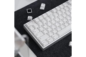 White Keycaps Set Cherry Profile Doubleshot Bow Keycaps 120 Keys Custom Keyboard Keycap for 60% 65% 70% 75% Cherry MX Gateron