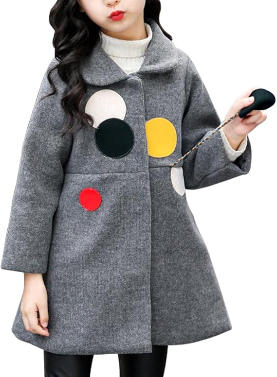 Amazon Happyjp コート キッズ 子供服 チェスターコート 女の子 冬服 ガールズ 小学生 メルトンコート 秋 冬 コート ジャケット 通販