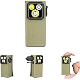 OLIGHT Oclip Ultra EDC Flashlight Clip-on Light, 530 Lumens Rechargeable with Type-C Charging, Combines Floodlight, Spotlight and UV, Triple Magnetic Lights for Inspection and Work (Olive Green)
