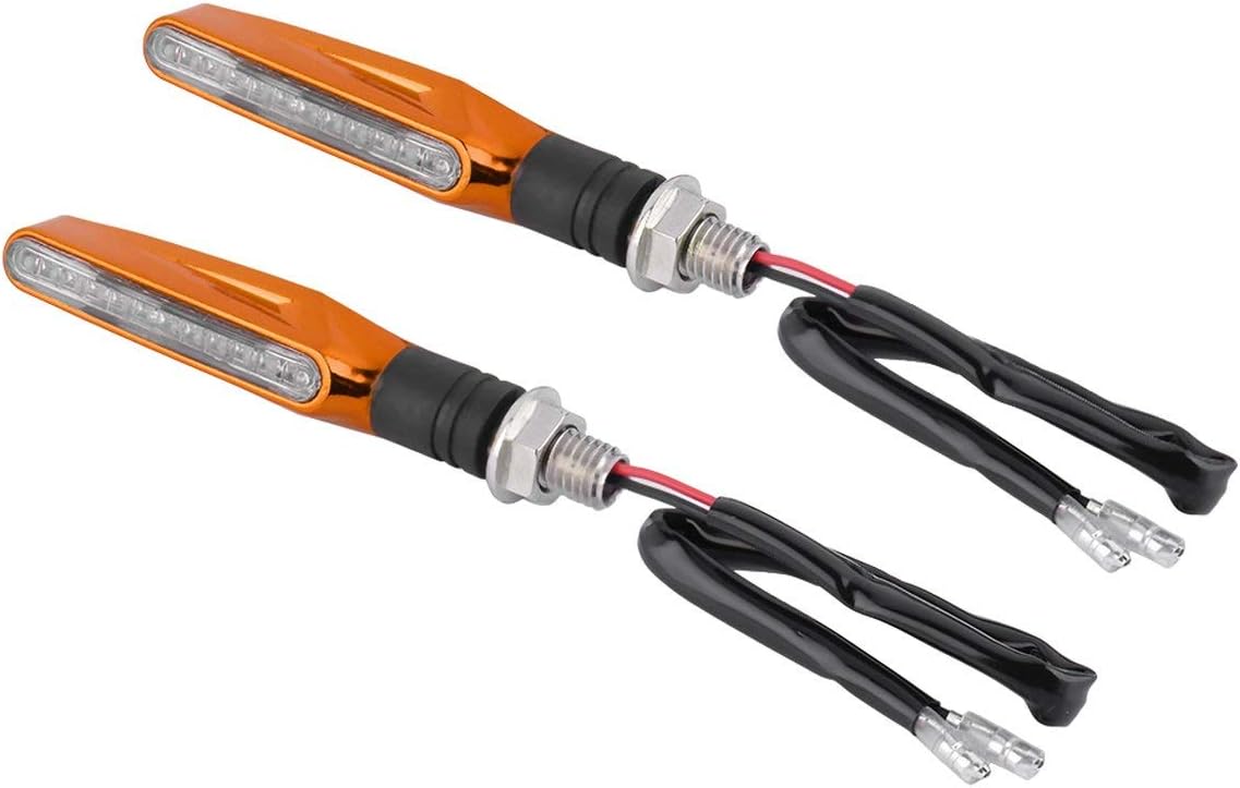 jull yele degant 2 x LED super Bright Amber Turn Signal Light Motor