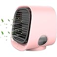 Airabreeze Portable Air Conditioner - 2025 Aira Breeze Air Cooler with LED Nightlight, Portable Airbreeze Fan Humidifier & Scent Dispenser, 3 Speed Settings, Instant Cooling in 90 Seconds (Pink)