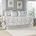 Laura Ashley Venetia 5-Piece Daybed Cover Set, Twin, Gray