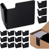Chunful 20 Pcs Black Card Box Dividers, Max Opening Width:4mm | Trading Card Dividers, 4mm Max Opening Fits Single-wall Boxes, ABS Clip-on Separators for Organizing Baseball &amp; Sports Cards