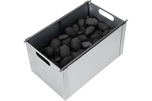 bbq777 Charcoal Grill Smoker Box for Oklahoma Joe's 3697490W01 Charcoal Grill Smoker Box Replacement Parts Charcoal Basket for Oklahoma Joe's Judge Charcoal Grill, Char-Griller 50/50 Accessories
