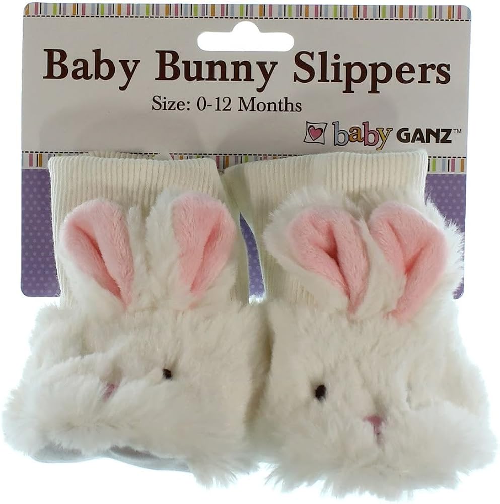 Ganz Baby Plush Bunny Slippers 012 Months Slippers