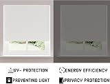 Funky Gadgets White Thermal Blackout Roller Blind 90x165 Easy Fit view 8