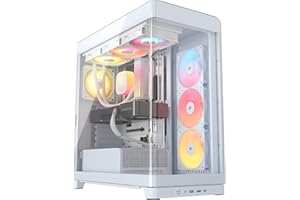 CORSAIR Frame 4500X RS-R ARGB Panoramic Glass Mid-Tower PC Case – InfiniRail Mounting System, Fits Dual 360mm Radiators, GPU 