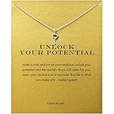 Friendship Infinite 8 Necklace Lucky Elephant Star Pearl Circle Pendant Necklace for Women Gift Card…