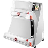 Pizza Dough Roller Sheeter, 4-16" 110V 370W Commercial Electric Automatic Pizza Press Making Rolling Machine Stainless Steel Adjustable Thickness Dough Machine for Noodle Pizza Bread &amp; Pasta Maker