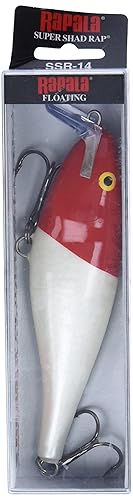 Rapala Super Shad Rap 14 Fishing Lure - Redhead Color, Deep Diving Crankbait