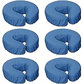 SINLAND Reusable Microfiber Massage Face Rest Covers Extra Soft &amp; Heavy Face Cradle Covers Cozies Fitted Suitable for Massage Tables and Chairs
