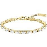 Lacoste Duchess Tennis Bracelet – Women’s Jewelry with Clear & Green Crystals – Elegant Crocodile Accent