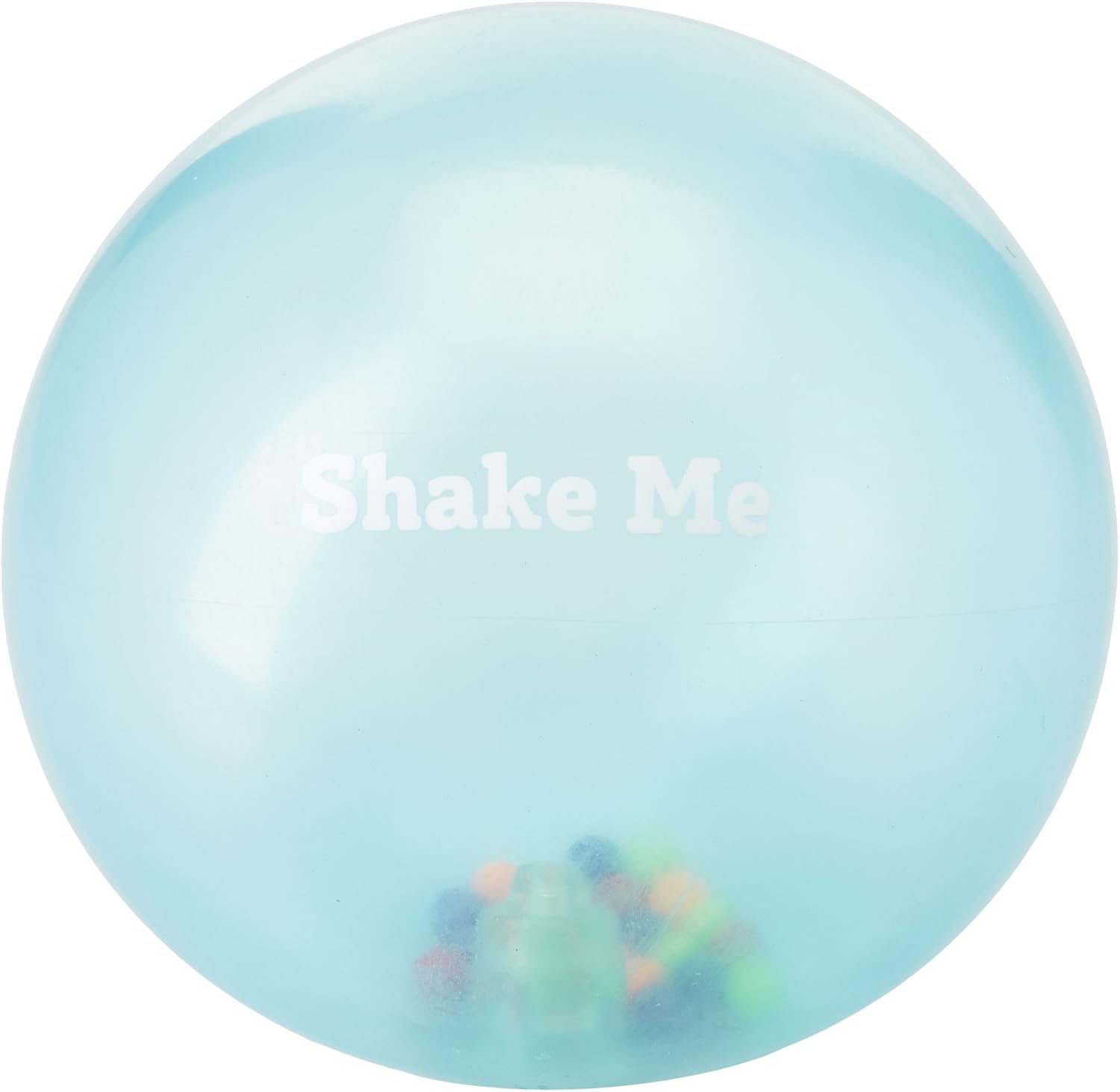 BSM Edushape 705373 Soft Transparent Rainbow Ball Early Learning Toy for Children from 6 Months Develops: Motor and Sensory Skills of Children