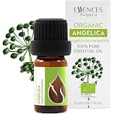 Essences Bulgaria Organic Angelica Essential Oil 1/6 Fl Oz | 5ml | Angelica archangelica | 100% Pure and Natural | Undiluted | Therapeutic Grade | Family Owned Farm | Steam-Distilled | Non-GMO | Vegan