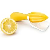 Tovolo Citrus Reamer Juicer with Seed Catcher Manual Fruit Juicer for Lemons Limes Oranges Tangerines Pomegranates, Dishwasher Safe BPA Free Plastic Handheld Fruit Juice Citrus Reamer Kitchen Tool