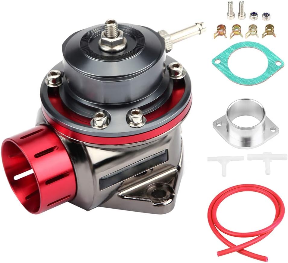 Car Turbo Pressure and Exhaust Valve Red Car Universal Blow Off Turbo