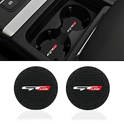 2 Pcs Black car Cup Holder Coaster Compatible with