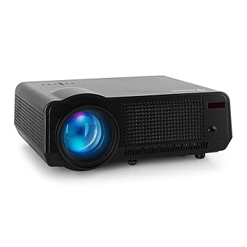 Auna lcdp-hd-q-2000-b Proyector LED (Full HD, puertos HDMI, USB ...