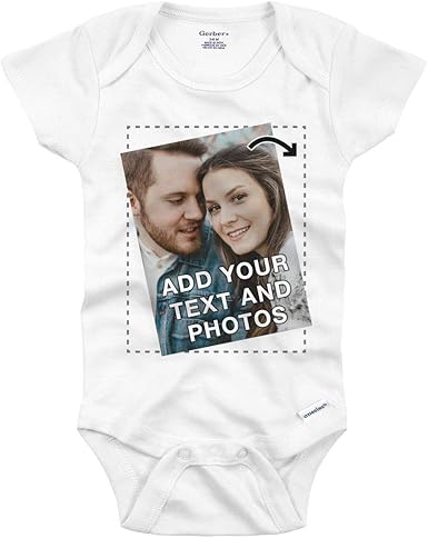 custom printed baby onesie