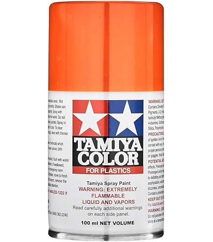 Amazon.com: Tamiya 85012 Lacquer Spray Paint, TS-12 Orange - 100ml