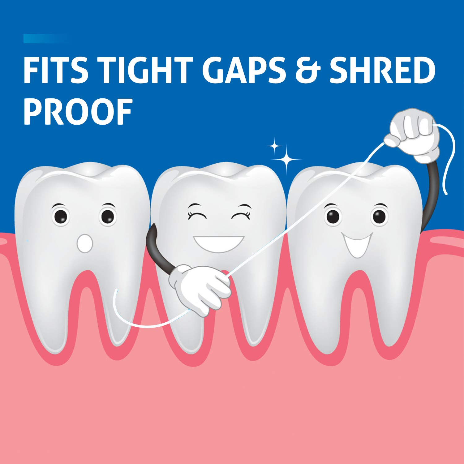 Dental floss Clean Flosser Mint 50m (Pack of 8)