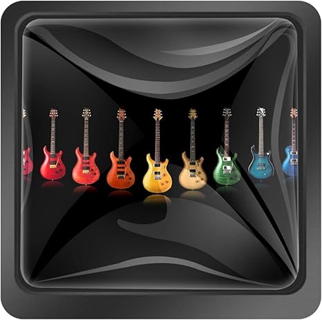 Amazon 取っ手 食器棚 キャビネット ギター 4 家具の取っ手 ガラス 取手 ツマミ ハンドル ノブ 引き出しつまみ 引き出し部品 3個セット 耐久性 飾り 収納ケース付き ツマミ