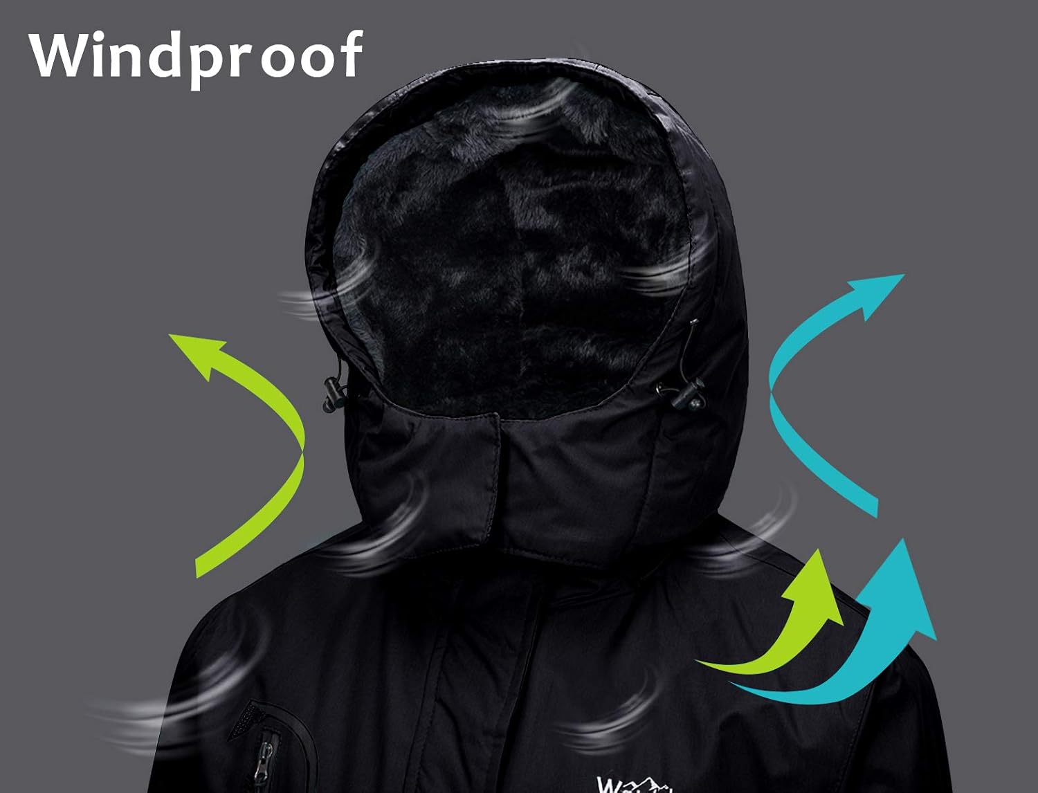 Wantdo Women's Mountain Waterproof Ski Jacket Windproof Rain Jacket Winter Warm Snow Coat: Clothing