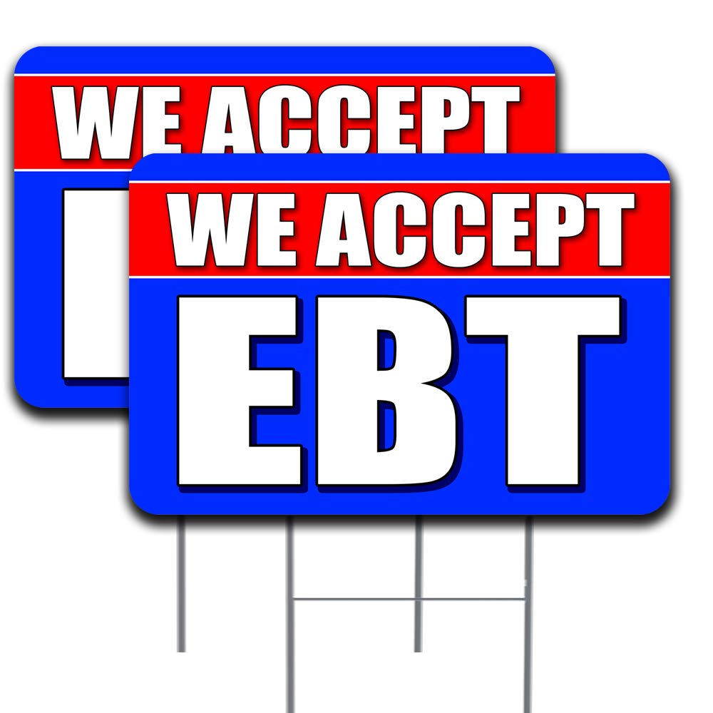 Amazon 2 Pack We Accept EBT Yard Sign 16 X 24 Double Sided amazon-2-pack-we-accept-ebt-yard-sign-16-x-24-double-sided