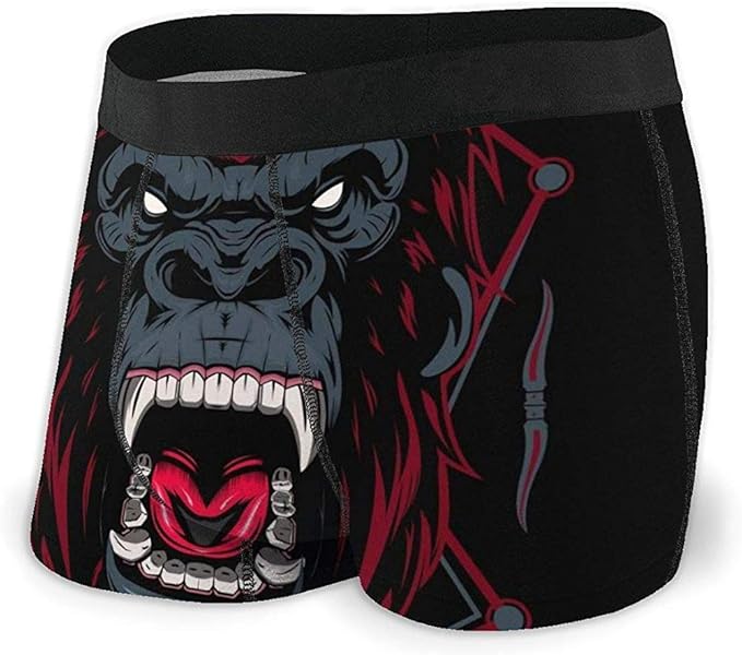 Web Ster Calzoncillos Boxer Para Hombre Gorila Enojado Cabeza De Gorila Feroz Con Color Rojo En El Fondo Oscuro Bragas Calzoncillos Amazon Es Ropa Y Accesorios