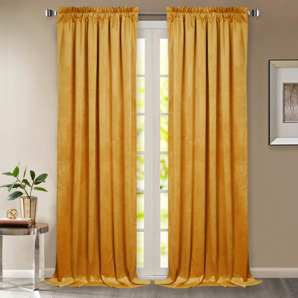 Best yellow and red french kitchen curtains