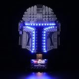 cooldac Light Kit for Lego Mandalorian Helmet, LED Lighting Compatible with Mandalorian Lego Helmet 75328 (Without Building B