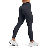 Sogetdo Yoga Leggings for Women Hidden Scrunch Butt Non See Through High Waisted No Front Seam Athletic Gym Workout Pants