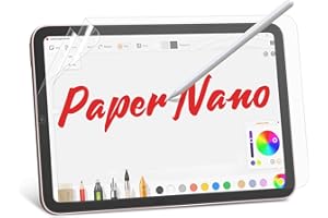 bersem 2 Pack Paperfeel Screen Protector Compatible with iPad Mini 7 2024(A17 Pro)/iPad Mini 6 2021(8.3 inch), Matte PET Film for Drawing, Anti-Glare