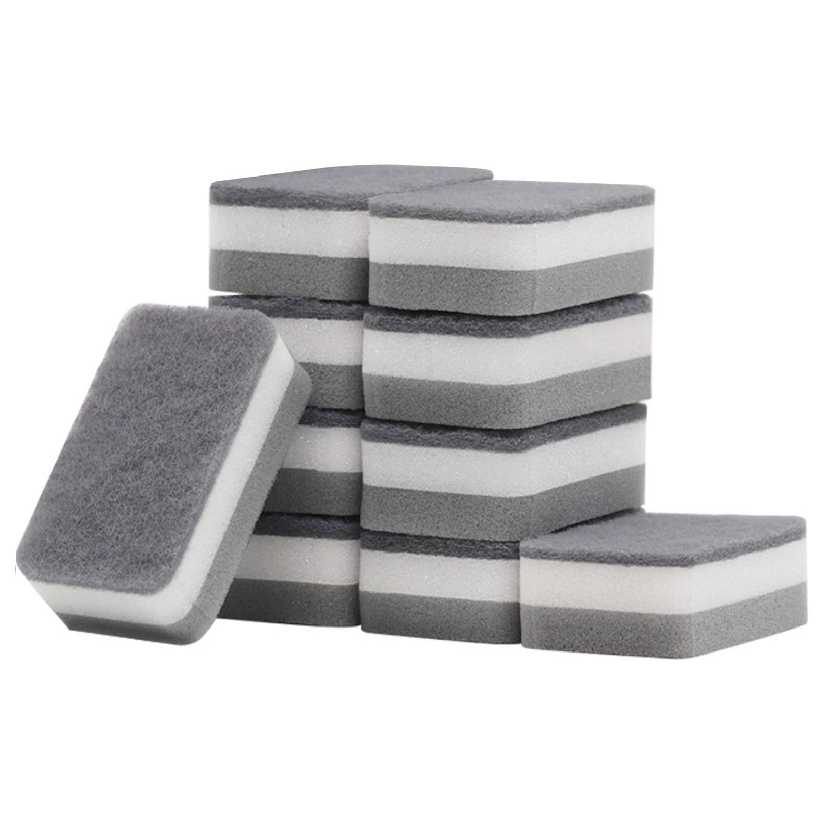 SyiXute 10 Pcs Magic Eraser Sponge,Chemical-Free Magic Sponges,Extra Thick Melamine Sponges in Bulk for All Surface – Bathroom,Kitchen,Wall Cleane