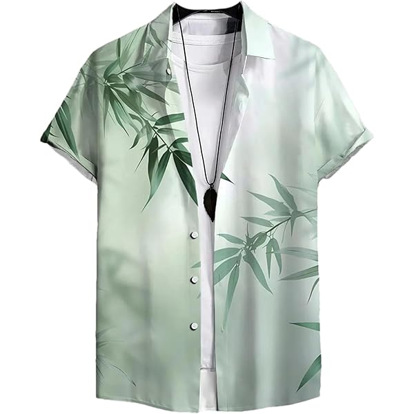 Ky's Original - Camisa Hawaiana De Manga Corta Para Hombre, Con Bolsillo Frontal, Estampado Hawaiano, Flor De Color Marrón Dorado Flor Marrón Dorado. XL