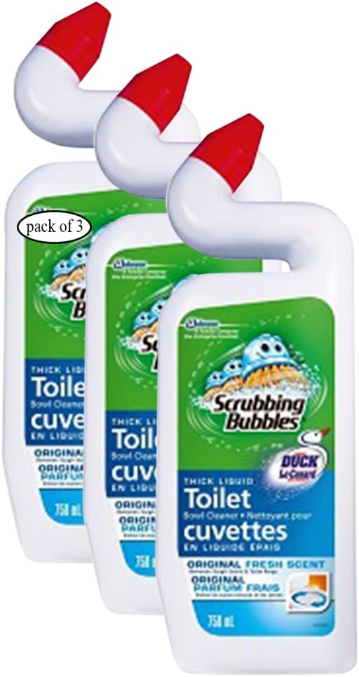 Scrubbing Bubbles Duck Toilet Bowl Cleaner (750ml) (Pack of 3) Amazon